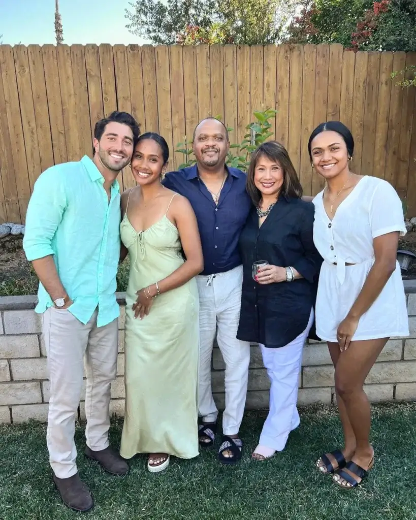 Rachel and her family with Joey on her Hometown Date! 