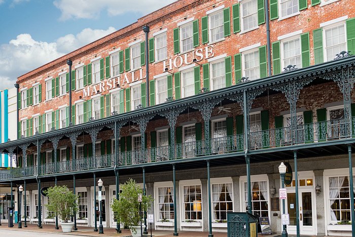 Marshall House, a supposedly haunted hotel, located in Savannah, Georgia.