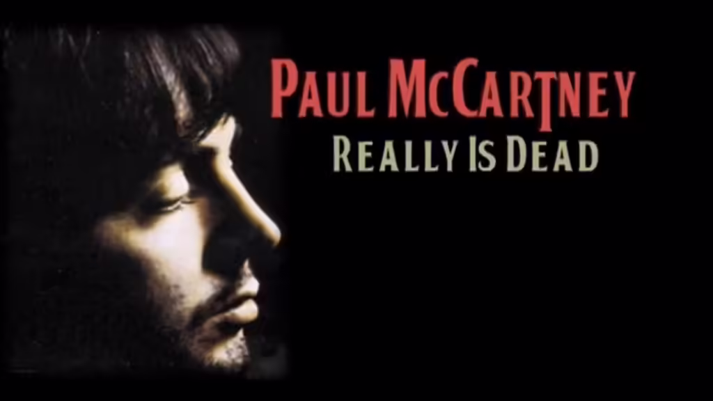 A poster for the documentary, "Paul McCartney Really is Dead," directed by Joel Gilbert.