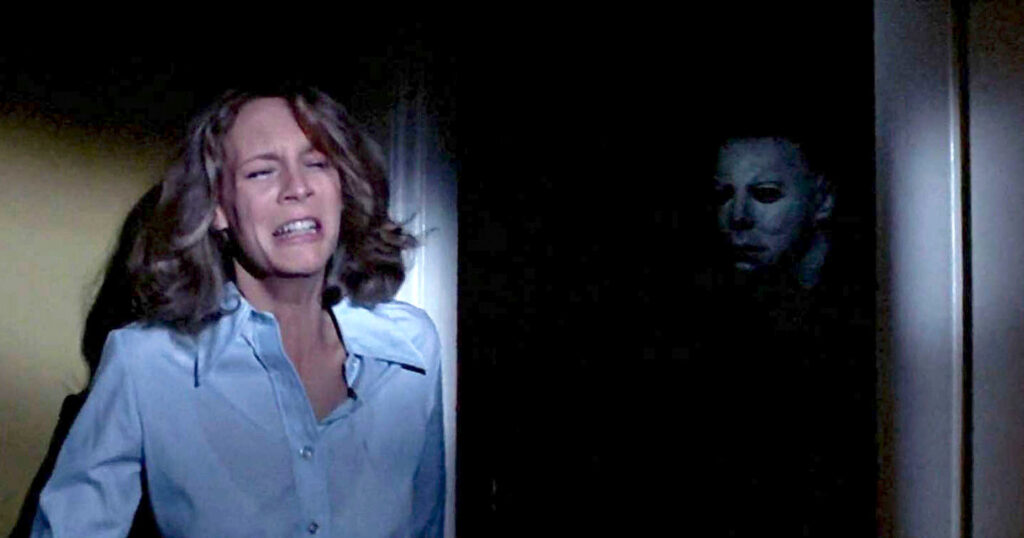 Curtis and Myers in "Halloween."