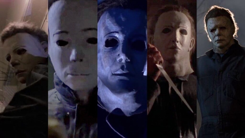 The evolution of Michael Myers' appearance.