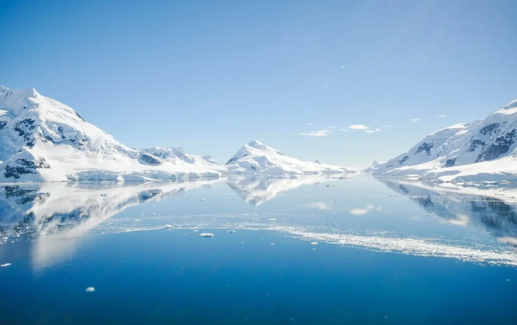 Antarctica's mountains, where the Nazi base is supposedly residing.