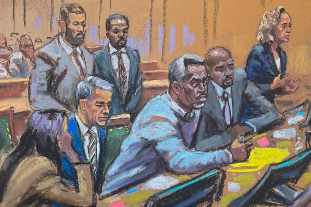 Diddy Trial Sketch