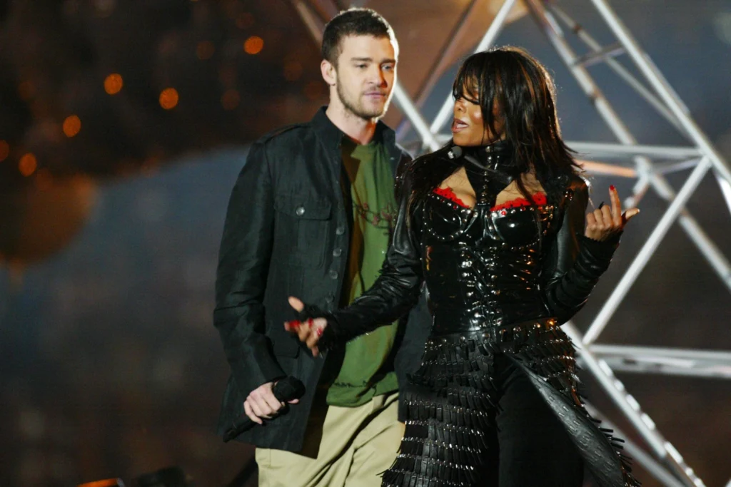 Janet and Justin Performing at the Super Bowl