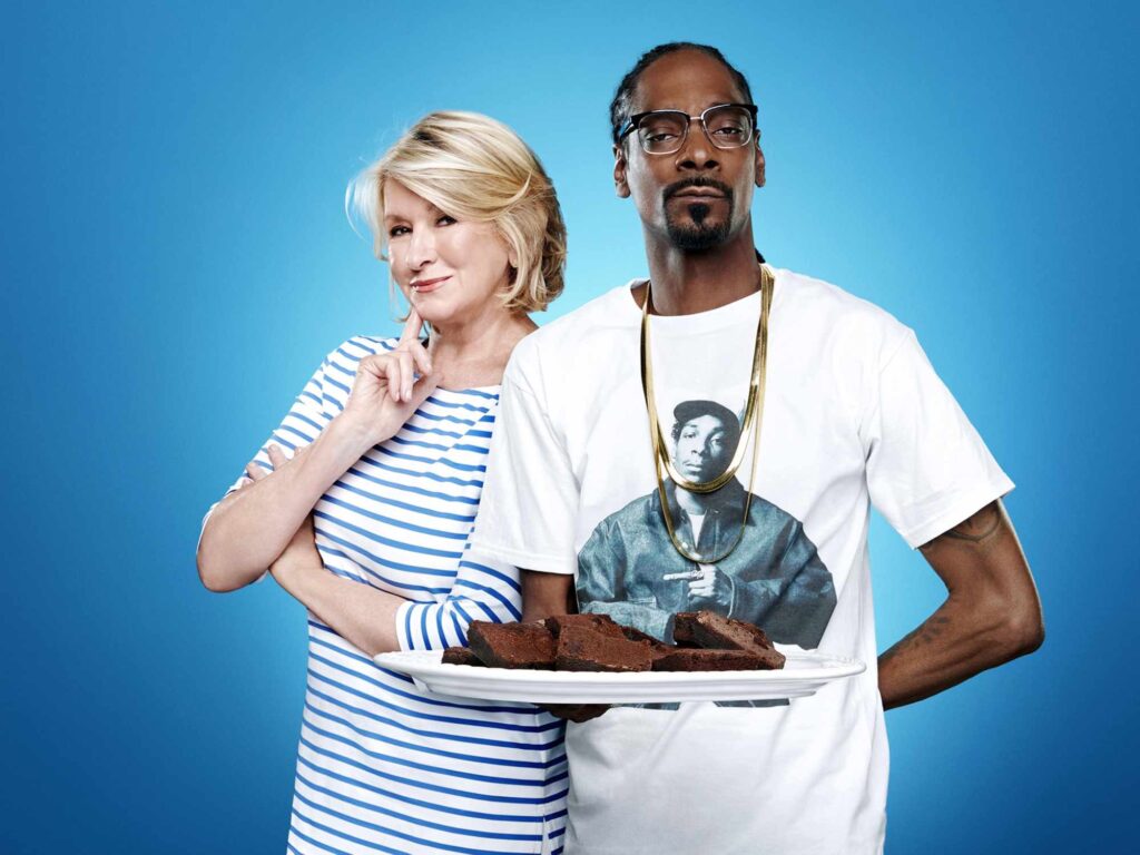 Martha Stewart and Snoop Dogg for their tv show